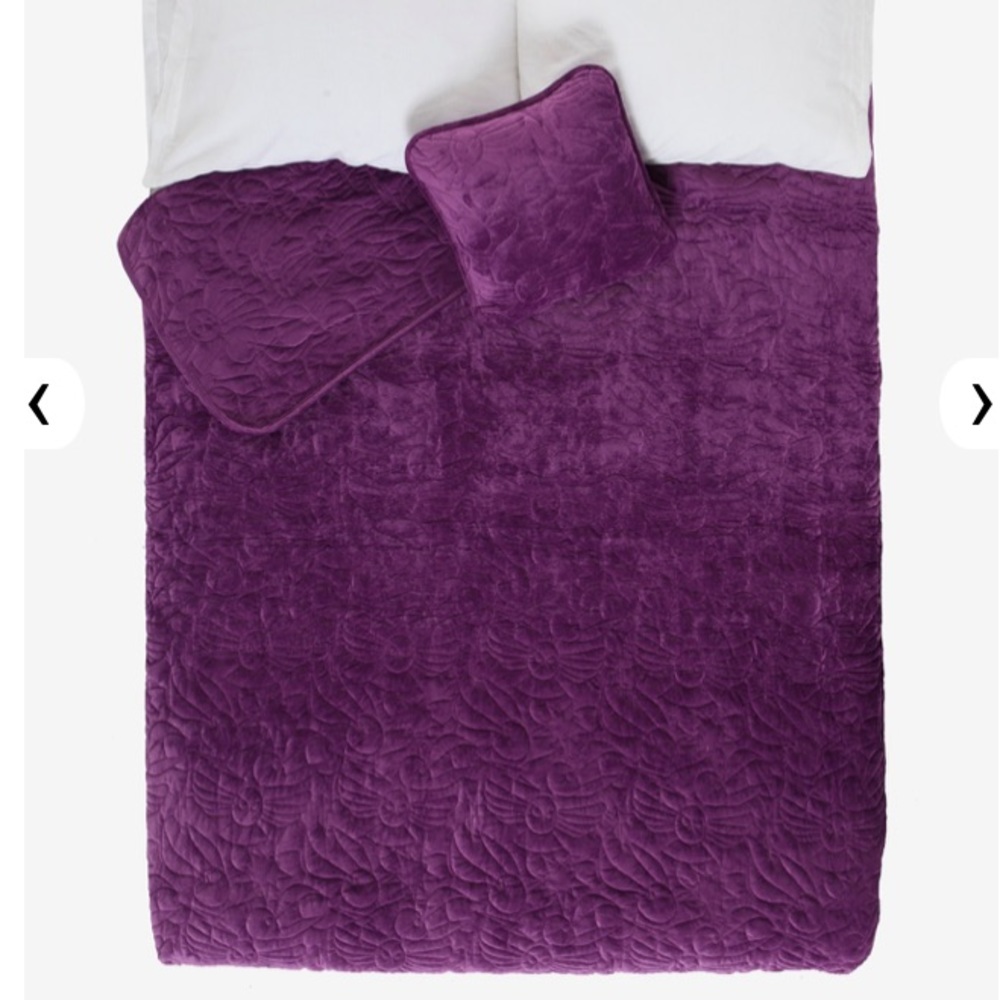 HARRY POTTER Blanket & Pillow Purple Quilted Set! - Picture 2 of 5
